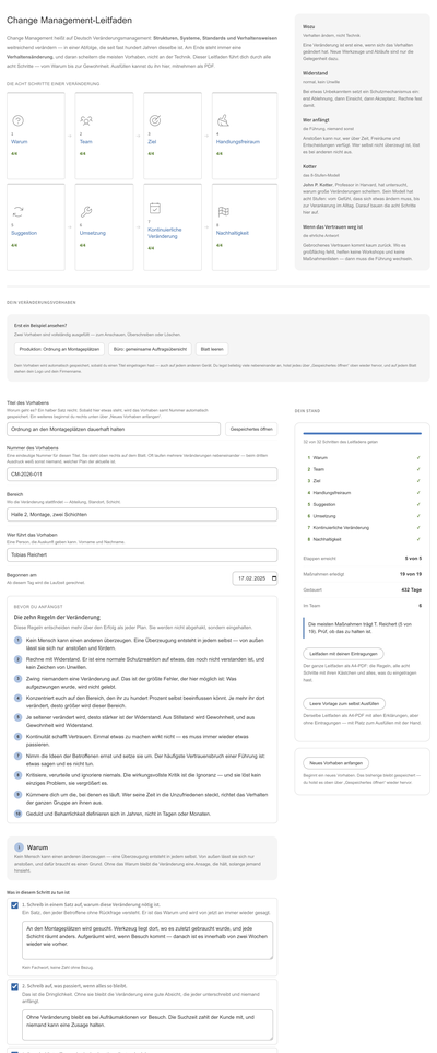 Vorschau: Change Management-Leitfaden