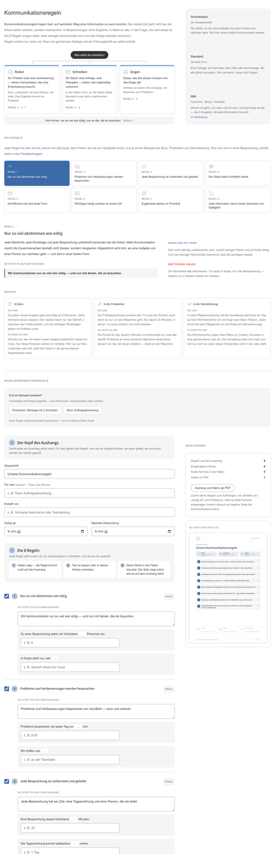 Vorschau: Kommunikationsregeln