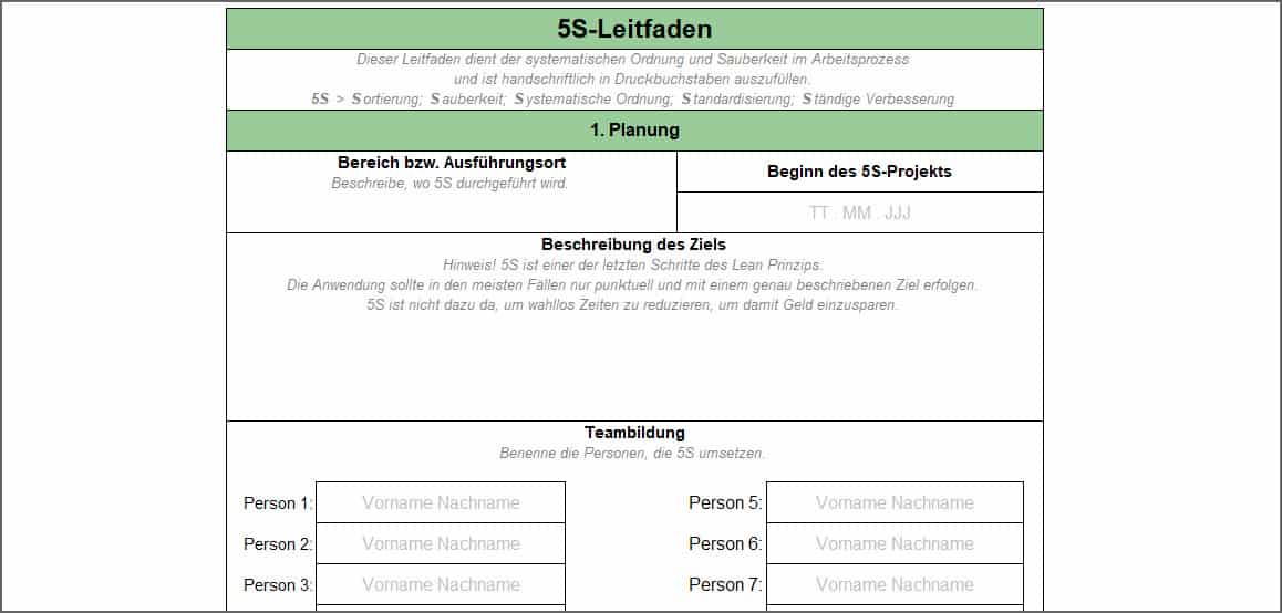 5S - Leitfaden