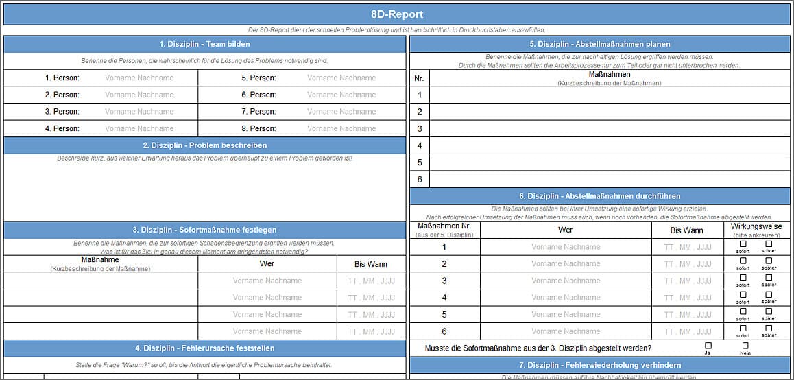 8D-Report