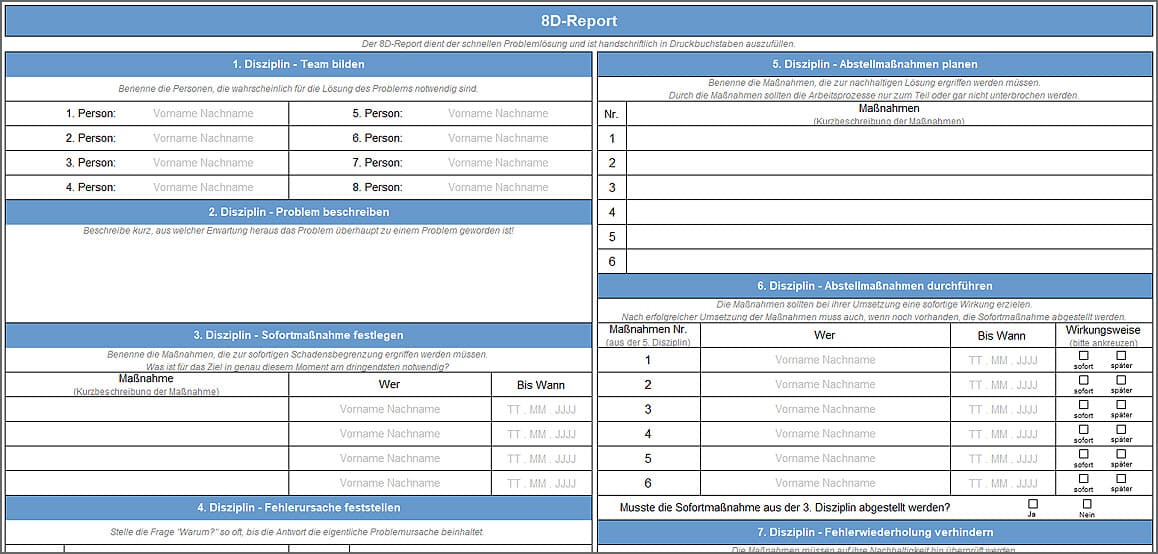 8D-Report