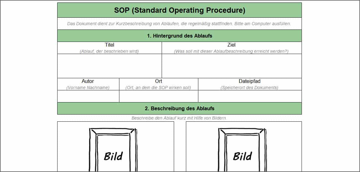 SOP (Standard Operating Procedure)
