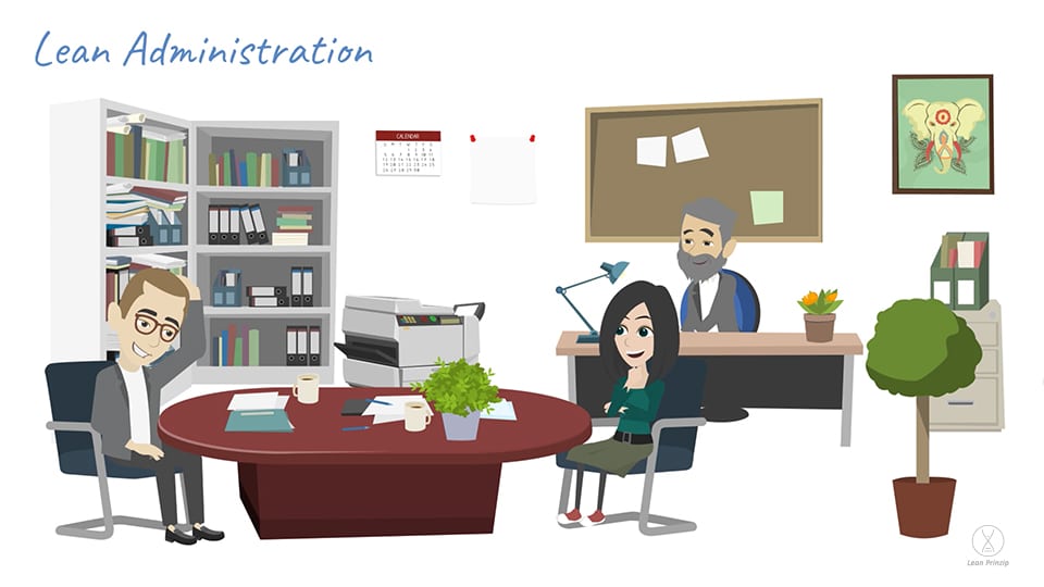Lean Administration wird von den Mitarbeitern im Büro erarbeitet und umgesetzt.