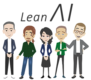 Das Team aus 5 Personen von Lean AI.The team of 5 people from Lean AI.